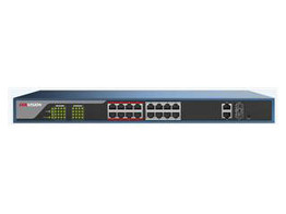 HIKVISION L2 SWITCH  WEB-MANAGED POE SWITCH MET 16 POORTEN 100M POE EN 2 POORTEN 10/100/1000M COMBO  1000SFP    BUDGET POE TOTAAL 230 WATT