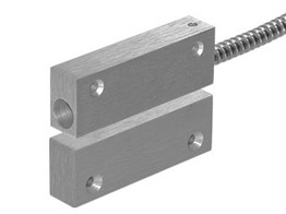 ALARMTECH OPBOUW MAGNEETCONTACT ALU  INGEBOUWDE WEERSTANDEN 2K2/2K2  WERKINGSAFSTAND 42MM  AFMETINGEN CONTACT  74X25X15MM  MAGNEET  74X25X15MM  KABELLENGTE 6M