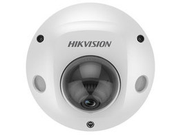 HIKVISION ACUSENSE 4MP ULTRA LOW LIGHT WDR MINI FLAT DOME NETWERK CAMERA  MET VASTE LENS  IR LED   2.8MM    IP67  IK08  ALARM I/O  AUDIO I/O  INGEBOUWDE MICROFOON