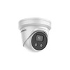 WITTE HIKVISION ACUSENSE 4MP ULTRA LOW LIGHT WDR TURRET DOME NETWERK CAMERA  MET VASTE LENS  IR LED   4MM    IP67  INGEBOUWDE MICROFOON