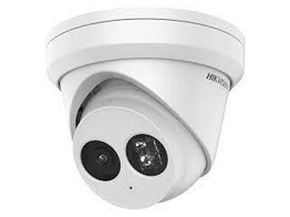 WITTE HIKVISION 8MP ACUSENSE WDR TURRET NETWERK CAMERA MET VASTE LENS  IR LED  IP67  2 8 MM  INGEBOUWDE MICROFOO