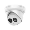 WITTE HIKVISION 8MP ACUSENSE WDR TURRET NETWERK CAMERA MET VASTE LENS  IR LED  IP67  4 MM  INGEBOUWDE MICROFOON