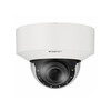 HANWHA  2 MP VASTE AI IP DOME CAMERA VOOR BUITEN  MOTORVARIFOCAL 2 8 - 12 MM  MET INFRAROOD  WISEIR  MAX. 40 M.   MAX. 60 BPS H.264/H.265  OBJECTCLASSIFICATIE OP BASIS VAN AI  IVA   ANALYTICS  POE/12 VDC