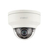 HANWHA WISENET X REEKS DOME CAMERA VOOR BUITEN  7 MM LENS  5 MEGAPIXEL  H.264/H.265/MJPEG  WDR 120 DB  VIDEO-ANALYSE  WISESTREAM II  IR-VERLICHTING TOT MAX. 30 M.  IK10  POE/12 VDC