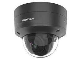 ZWARTE HIKVISION ACUSENSE 8MP WDR DOME NETWERK CAMERA  MET GEMOTORIZEERDE VARIFOCALLENS 2.8-12MM  IR LED   IP66  IK10