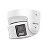 WITTE HIKVISION 8MP PANORAMIC 180  COLORVU WDR TURRET NETWERK CAMERA MET VASTE LENS  WIT LICHT   IP67  2 X 4 MM  STROBOSCOOP EN AUDIO-ALARM  AUDIO I/O