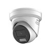 WITTE HIKVISION 8MP SMART HYBRID LIGHT MET COLORVU WDR TURRET NETWERK CAMERA MET VASTE LENS  IR EN WIT LICHT   IP67  2.8 MM  STROBOSCOOP EN AUDIO-ALARM