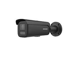 ZWARTE HIKVISION 4K SMART HYBRID LIGHT MET COLORVU WDR BULLET NETWERK CAMERA MET VARIFOCAL LENS GEMOTORISEERD 2 8-12MM  IR EN WIT LICHT   IP67  IK10