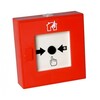 ARITECH RODE GEADRESSEERDE BRANDDRUKKNOP MET ISOLATOR  VDS DESIGN