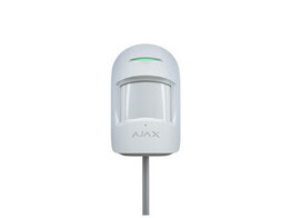 Ajax Fibra CombiProtect  bus gecombineerde bewegings- en glasbreukmelder. Wit  PIR Sensor tot 12m x 88 5  Huisdierimuniteit tot 20kg   Akoestische glasbreuk tot 9m x 180   verbruik 97 A