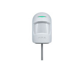 Ajax Fibra MotionProtect  Bus PIR-bewegingsmelder  wit. PIR-detectie tot 12 m  huisdierimmuniteit tot 20 kg  verbruik 97 A. Afmetingen 110x65x50mm.