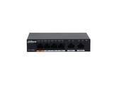 DAHUA  6-POORTS ONBEHEERDE DESKTOP GIGABIT-SWITCH MET 4-POORTS POE