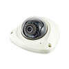 HANWHA X-REEKS MINI VANDAALBESTENDIGE FLAT DOME IP-CAMERA  MOBIELE TOEPASSINGEN  M12 CONNECTOR   FULL HD  3 6 MM LENS  94 8 GRADEN   150 DB WDR  INGEB. ANALYSE  IR TOT MAX. 15 METER  POE