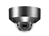 HANWHA  ROESTVRIJ STALEN VASTE DOME CAMERA X-REEKS  2 8 - 12 MM LENS MET SIMPLE FOCUS  FULL HD  60 BPS IN H.264/H.265  WDR 150 DB  VCA  IR TOT 50 M.  IP66 EN IK10   POE/12 VDC/24 VAC