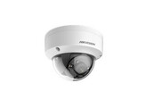 WITTE HIKVISION HDTVI 5 MP ULTRA-LOW LIGHT EXIR MINI DOME CAMERA MET VASTE LENS  IR LED  WDR  INSTELBAAR TVI/AHD/CVI/CVBS  IP67  IK10