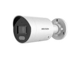 HIKVISION 4MP SMART HYBRID LIGHT MET COLORVU WDR BULLET NETWERK CAMERA MET VASTE LENS  IR EN WIT LICHT   IP67  4 MM  STROBOSCOOP EN AUDIO-ALARM