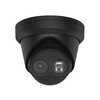 ZWARTE HIKVISION 4MP ACUSENSE WDR TURRET NETWERK CAMERA MET VASTE LENS  IR LED  IP67  2 8 MM  INGEBOUWDE MICROFOON  ZWARTE UITVOERING