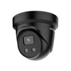 ZWARTE HIKVISION ACUSENSE 4MP ULTRA LOW LIGHT WDR TURRET DOME NETWERK CAMERA  MET VASTE LENS  IR LED   4 MM    IP67  INGEBOUWDE MICROFOON