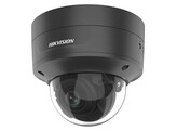 HIKVISION ZWARTE ACUSENSE 4MP IP DOME CAMERA VOOR BUITENGEBRUIK  VANDAALBESTENDIG   LENS  2.8-12MM