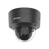 ZWARTE HIKVISION ACUSENSE 8MP WDR DOME NETWERK CAMERA  MET GEMOTORIZEERDE VARIFOCALLENS 2.8-12MM  IR LED   IP66  IK10