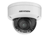 WITTE HIKVISION 4K SMART HYBRID LIGHT MET COLORVU WDR DOME NETWERK CAMERA MET VARIFOCAL LENS GEMOTORISEERD 2 8-12MM  IR EN WIT   IP67  IK10