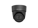 ZWARTE HIKVISION ACUSENSE 4MP ULTRA LOW LIGHT WDR TURRET NETWERK CAMERA  MET GEMOTORIZEERDE VARIFOCALLENS 2.8-12MM  IR LED   IP66  IK10