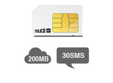 TELE2 IOT SIM KAART VOOR ABONNEMENT MET 200MB DATA   30SMS BERICHTEN PER MAAND.