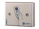 CDVI VERTICALE OPBOUW 125 KHZ PROXIMITY LEZER IN ROESTVRIJ STAAL  INOX .