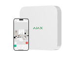 Ajax NVR 8 IP kanalen  wit  4K resolutie  25/30 fps   H.265/h.264  100Mbps  HDD tot 16TB  niet inbegrepen   Sabotage alarm. Afmetingen 200x200x45mm