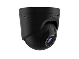 Ajax TurretCam  8 Mp/4 mm  zwart. Bekabelde IP-beveiligingscamera met een resolutie van maximaal 3840 x 2160 px en een kijkhoek van 75  85 